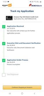 Offer terms *earning % back rewards: Amazon Help On Twitter I Get Your Issue About The Application Status For Amazon Pay Icic Bank Credit Card Please Note Your Application For Issuance Of Amazon Pay Icici Bank Credit Card