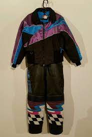 Women S Vintage Polaris Leather Snowmobile Bibs Satin Jacket Coat Snow Suit Sz M Polaris Satin Jackets Snow Suit Jackets