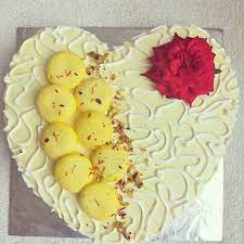 Surprise your special person with this indian flavored rasmalai cake and make your treat lifelong memory. Buy Birthday Rasmalai Heart Cake Online Delivery Kanpur Gifts