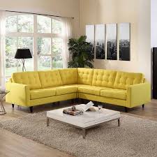 Modway Empress 3 Piece Fabric Sectional Sofa Set Multiple Colors Walmart Com Fabric Sectional Sofas Sectional Sofa Fabric Sectional