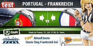 Für die franzosen ist es die chance auf eine revanche für das finale von 2016. Portugal Vs Frankreich Wettquoten Em 2016 Finale Sportwetten Test Die Besten Online Wettanbieter Im Vergleich