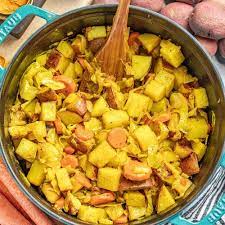 Healthy Tikel Gomen One Pot Potato And Cabbage Dish Recipe One Pot Vegetarian Recipes Healthy