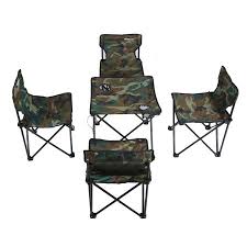 Outdoor Folding Tables Desk And Chairs Camouflage Set For Tour Picnic Camping Green Outdoor Folding Table Camping Table Camping Chairs