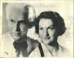 1936 Press Photo Wisconsin Professor William Ellery Leonard & Wife Gra