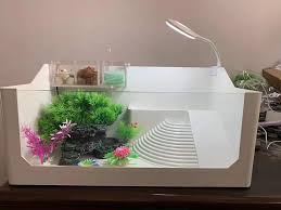 China Turtle Tank Aquarium With Platform For Reptile Habitats China Aquarium And Turtle Tank Price