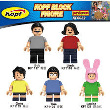 Encuentra las figuras plateadas, doradas y el escurridizo mr king descubre las s aventuras que puedes organizar gracias a éstos s personajes Kf6082 Compatible With Lego Minifigures Cartoon Anime Bob S Burgers Louise Building Blocks Baby Education Kids Toys Birthday Gift Shopee Malaysia