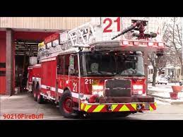 The chicago fire department cfd provides fire suppression and emergency medical services to the city of chicago illinois united states under the jurisdic. Chicago Fire Dept New Tower Ladder 21 Mobile Command Post 272 Responding Youtube