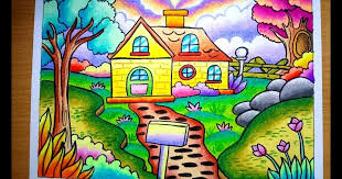 Mewarnai gambar rumah anak tk hal ini menunjukkan mewarnai menjadi sebuah metode yang digunakan guru untuk mendidik anak anak tk. Mewarnai Gambar Rumah Adat Kartun Download Kumpulan Gambar