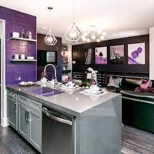 35 Inspiring Purple Kitchen Ideas That You Ll Love In 2020 Purple Kitchen Purple Kitchen Cabinets Kitchen Upgrades