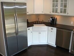 condo kitchen, corner sink kitchen