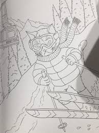 Pages are perforated and printed on one side only for easy removal and display. A Friend Of Mine Gave Me A Grumpy Cat Coloring Book And I M Really Excited About This Page Skiing