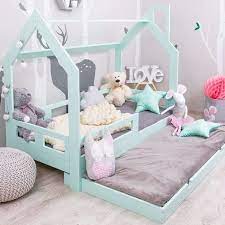 hausbett fur kinder kinderbett mit schublade milo skandi hausbett kinderbett kinder bett betten fur kinder