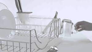 Simplehuman steel frame dish rack, $80 on amazon. Simplehuman System Dishrack Kt1111 Youtube