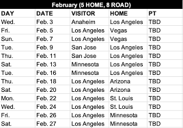 Print nascar cup series racing schedule with dates, time, location, and tv station listed. Introducing The 2020 21 La Kings Schedule La Kings Insider