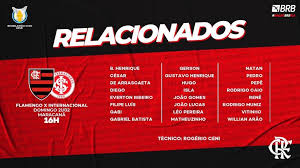 Os jogos das principais competições do futebol que acontecem hoje, separados por países, partidas e. Com Willian Arao Flamengo Divulga Relacionados Para Jogo Contra O Internacional Flamengo Coluna Do Fla