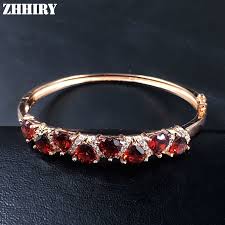 You can quickly find some clues just by looking at your gemstones with a good look. Zhhiry Natural Garnet Gemstone Bracelet Real 925 Sterling Silver Women Jewelry Heart Shaped Women Bangles Platinum Bangle Braceletssilver Bangles Women Aliexpress