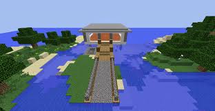 One of the few houses in the world under water. Minecraft House With Underwater Base V 1 0 Maps Mod Fur Minecraft