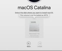 This Volume Is Not Formatted As Apfs Wh Apple Community