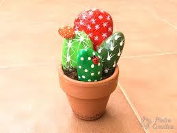 Manualidades decorativas para el hogar que pueden hacer grandes y pequeños con un poco de creatividad. Como Hacer Cactus Con Piedras Diy Y Manualidades En Piedracreativa