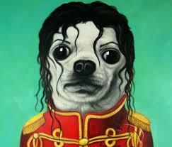 Funny Dog Painting Funny Dog Dog Portrait Michael Jackson Funny Dog Painting Dog Paintings Funny Paintings