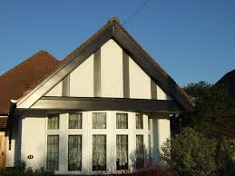 5 replica wood mock tudor board. Installation Of Black Mock Tudor Upvc Fascias Soffits Barge Boards And Pvc Guttering To A 1930 S Detached Bungalow In Ewell Surrey Homefront Roofline Surrey Ltd