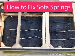 fix the springs on the saggy sofa