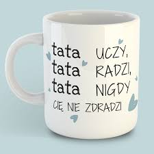 Krótkie warsztaty o tym jak przygotować prezent z okazji dnia ojca. Kubek Dla Taty Z Napisami W Serca