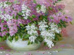 Lilac Oil Painting On Canvas Classical Fine Art Still Life Etsy Floral Oil Paintings Flower Painting Lilac Oils