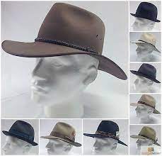 Akubra Hat 100 Authentic Fur Felt Cap Made In Australia Sizes 53cm 61cm New Hats Men S Accessories Hats For Men Akubra Akubra Hats
