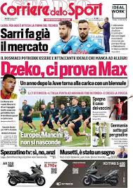 La pagina ufficiale del corriere dello sport! Corriere Dello Sport La Prima Pagina Di Oggi 8 Giugno