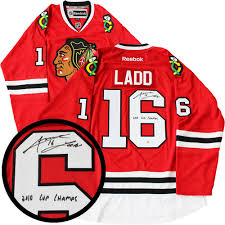 Ladd signed with the isles on july 1. Andrew Ladd Signed Jersey Blackhawks Replica Red Nhl Auctions