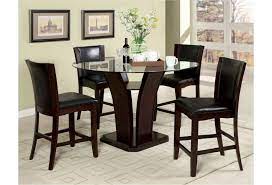 Depending on the height of the tabletop, you'll want to look for either bar stools. Furniture Of America Manhattan Iii Contemporary Pub Table Dining Set For Four Dream Home Interiors Pub Table And Stool Sets
