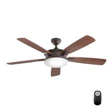 Home Decorators Collection Daylesford 52 In Led Indoor Oiled Rubbed Bronze Ceiling Fan With Light Kit And Remote Control Sw1478orb The Home Depot In 2020 Ceiling Fan With Light Ceiling Fan