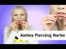 meine ashley piercing narbe meine lippe nach 5 monaten youtube