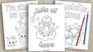 Includes images of baby animals, flowers, rain showers, and more. 15 Valentine S Day Coloring Pages For Kids The Artisan Life