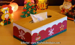 Bricolages De Noel Boite A Mouchoir Couleurs De Noel Noel