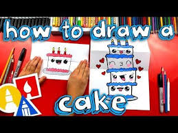 We Love Making These Folding Surprise Drawings Today We Re Learning How To Draw A Birthday Cak Art For Kids Hub Drawing Videos For Kids Cake Designs For Kids Join our monthly membership and download our app!