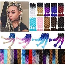 This only took me 3 hours from start to. Amazon Com 24 Inch Jumbo Braiding Hair Jumbo Braid Hair Extensions Jumbo Box Braids Crochet Hair Long Rainbow Colorful For Women Kids Diy High Temperature Synthetic Fiber Silver Grey 3 Bunldes Beauty