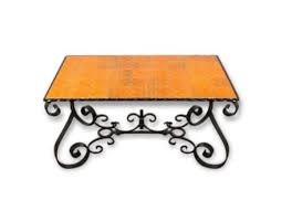 table basse fer forge ceramique vintage retro 1960 1970 selency table basse fer table basse fer forge table basse