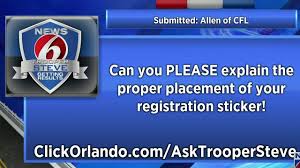 Customers may request a replacement sticker or registration card online if the original item has been lost, stolen, destroyed, or mutilated. Where Should Drivers Place Their Vehicle Registration Stickers