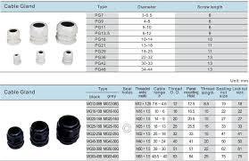 pg cable gland size chart buy cable gland size chart types of cable glands cable gland size product on alibaba com