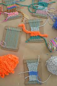 Make It Weaving With Kids Small For Big Weaving For Kids Yarn Crafts Crafts