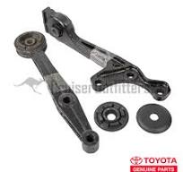 Front Differential Bushing/Arm Kit - 4pc with assembled RH & LH Arm - Fits  LC120/GX470 Applications (DIFFGXBKITOEM)