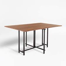 Crate and barrel tig metal dining chair. Origami Drop Leaf Rectangular Dining Table Reviews Crate And Barrel