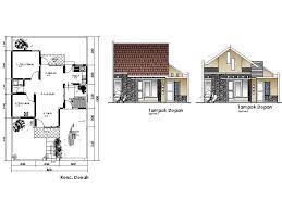 Denah Rumah Dan Tampak Kreasi Rumah Denah Rumah Rumah Rumah Minimalis