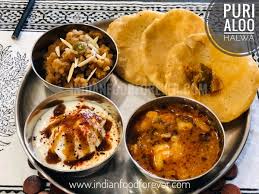 Halwa Aloo Poori With Dahi Bhalle Aloo Puri Atte Ka Halwa About pumpkin sabji and methi chutney i will tell you in another post. halwa aloo poori aloo puri with aate ka halwa
