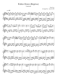 Havana camila cabello easy piano sheet music with letters. Fallen Down Reprise Undertale Easy Sheet Music For Piano Solo Musescore Com