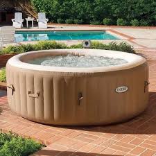 Intex Purespa 4 Person Inflatable Bubble Spa Portable Hot Tub Cup Holder Tray Portable Hot Tub Spa Hot Tubs Portable Spa