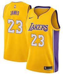 Men 23 Lebron James Jersey Yellow Los Angeles Lakers Swingman Jersey Nreball Nba Jersey Outfit Los Angeles Lakers Lakers