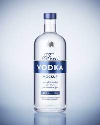 Download Free Vodka Bottle Mockup Mockups Design